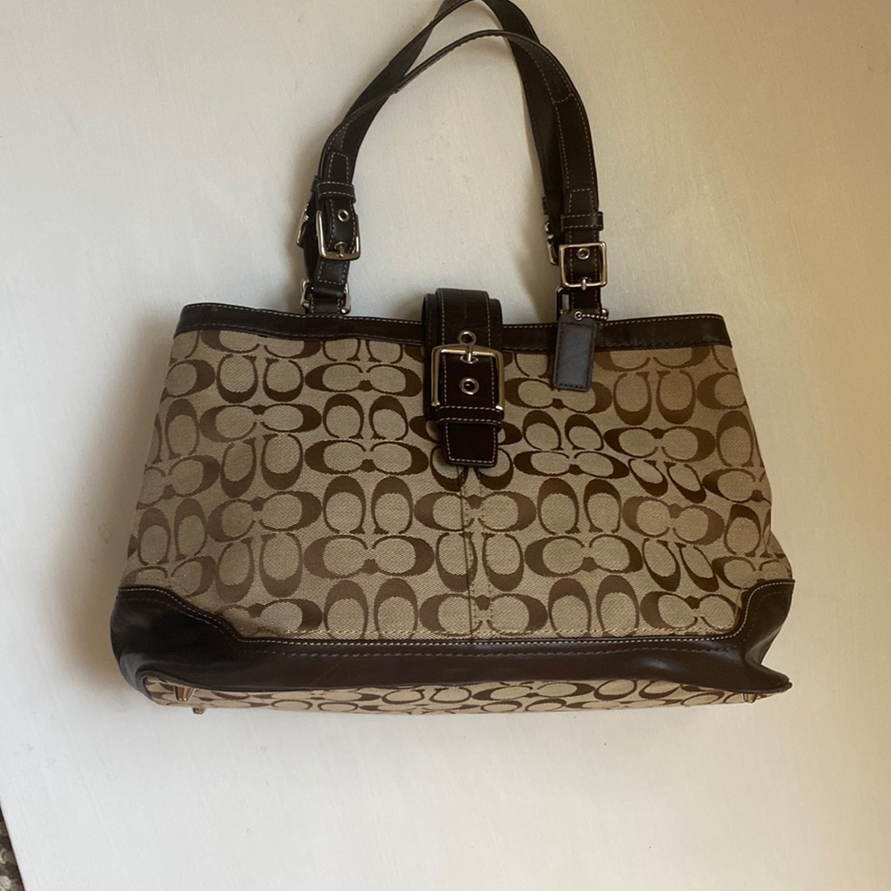 Authentic Coach Handbag Brown